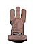 ArcheryMax Handmade Brown Leather Three Finger Archery Gloves, Medium