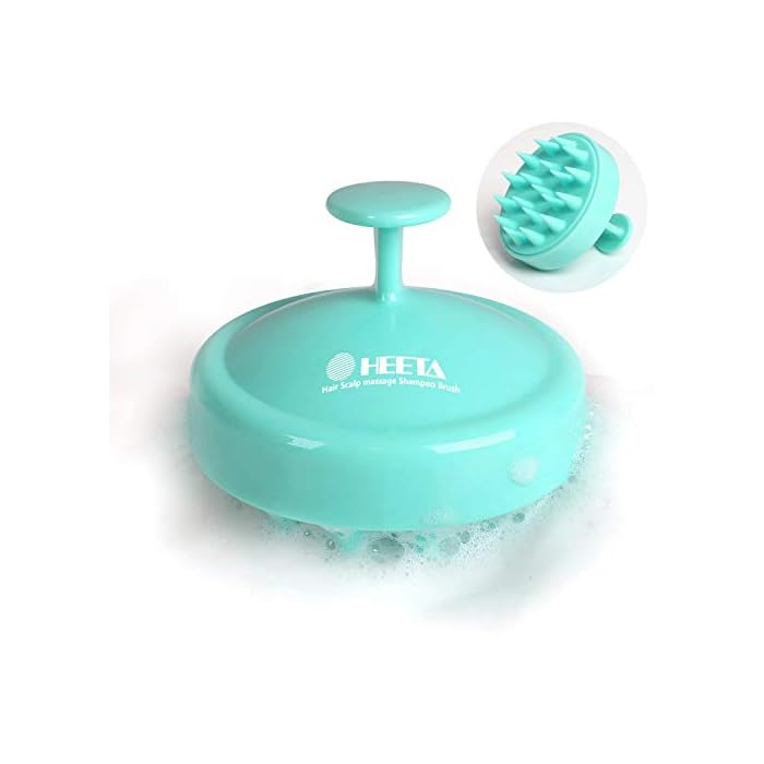 Heeta Hair Brush, Updated Wet and Dry Hair Shampoo Brush Scalp Care Brush with Soft Silicone Rubber Brush Head