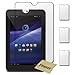 3 Pack Fenzer Clear Screen Protectors for Toshiba Thrive 10.1 inch Tablet Transparent LCD Touch Screen Film Guard Cover Shields with Cleaning Cloth