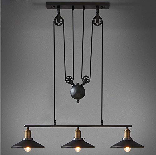 Pulley light fixture