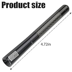 BESULEN Car Short Antenna, 4.7 Inch Carbon Fiber