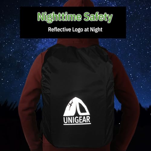 Unigear - 10L - 90L Waterproof Backpack Cover - Dustproof, Abrasion Resistant, Durable for Camping, Hiking, Travel, Cycling
