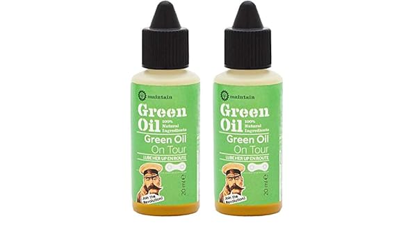 green oil bike lube