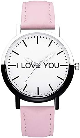 Couple Watches His and Hers Wrist Watches, Artificial Leather Strap Watches, Mens Womens Quartz Watches with Round Dial for Men Women Valentine's Romantic Gift by Wetour