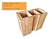 SplashSoup Bamboo Expandable Cooking Utensil Kitchen Tool Holder | Natural Spatula Spoon Caddy | Counter Stove Top Organizer