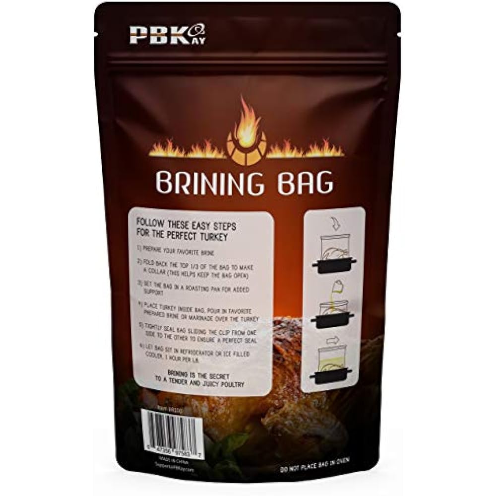 Large Turkey Brine Bags Heavy Duty For Ham, 2 Pack, With Cooking Twine