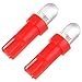 cciyu T5 37 74 Wedge SMD Led Bulbs Instrument Cluster Light Panel Gauge Light with Sockets,10Pack
