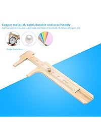 Reloj Pinza, 2 tipos de cobre calibre herramienta de medición Calibre Deslizante para reloj joyería papel