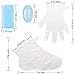 Paraffin Bath Liners 200pcs Disposable Plastic Gloves & Foot Cover Thermal Cozies Bags for Paraffin Wax Hand & Foot Care Accessories with 200pcs Stickers for Snug Closurethumb 1