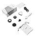 SEHOO 3 in 1 Lens, Fill Light, 140 Degree Wide Angle, 15X Macro Lens Clip-on Cell Phone Camera Lenses Kit for iPhone Samsung, Android Smartphones (Black)