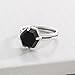 Silpada 'Black Hex' Sterling Silver Ring
