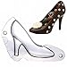 Comkit 7.5 Inch Long High Heel Shoe Shape Chocolate Mold, 3D Stereo Polycarbonate Chocolate Fondant Candy Cake Jelly Decorating Molding for DIY Home Baking