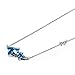 BRILLA Swarovski Elements Crystal Gifts Fashion Jewelry Pendant Necklace for Women (Double Butterflies)
