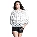BLDO Women's Summer Loose Ruffles Lace Blouse Shirt Tops