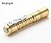 ReyLight Pineapple V3 Solid Brass AA/14500 Custom EDC Flashlight with Nichia 219C 4000K High CRI LED 470 lumens (Brass)