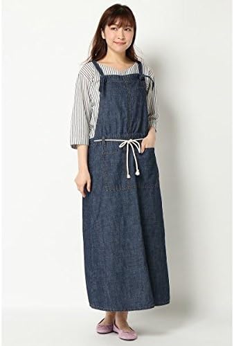 Amazon Lbc アパレル Lbc デニムエプロンワンピース ネイビー M ワンピース チュニック 通販