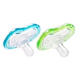 Munchkin Latch Lightweight Pacifier, Blue/Green, 0+ Months, 2 Count