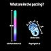 12pcs Flashing Glow Rings and 12pcs Foam Sticks Set, Taotuo 24 Pack LED Glow in The Dark Party Supplies Set, Mixed Colorful Jelly Rubber Finger Lights Party Favors for Birthday, Weddings, Christmas, Halloween