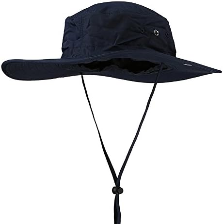 Outdoor UV Blocker Bucket Hat-Casarkiya Summer Sun Cap Boonie Fishing Hat (Dark Blue) …