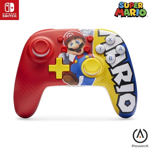 Nano Enhanced Wireless Controller for Nintendo Switch, Switch Lite & OLED Model, Rechargeable Bluetooth Gamepad with up to 20 Hours of Play Time, Official: Mario Victory