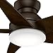 Casablanca 59020 Isotope 44-Inch Ceiling Fan with Five Espresso Blades, Wall Control and Light, Brushed Cocoa