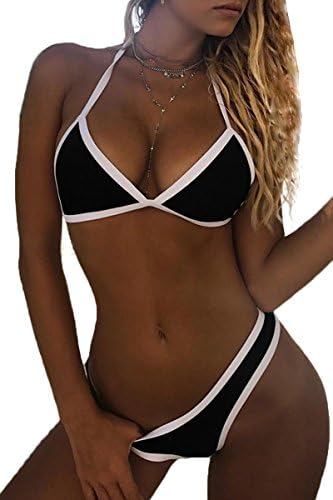 Women's Sexy Triangle Bikini Sets Halter Brazilian Swimsuit Beach Swimwear