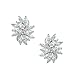 EVER FAITH Women's Cubic Zirconia Elegant Bridal Floral Leaf Pierced Stud Earrings