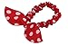 niceEshop(TM) Cute Womens Dot Rabbit Ear Hair Bow Tie Bands Chiffon Ponytail Holder,Multicolor