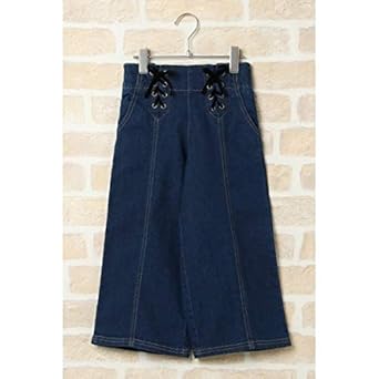 Amazon イッカ キッズ Ikka キッズ レースアップデニムワイド