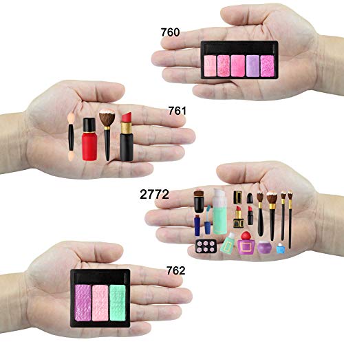 Small-Makeup-Tools-Silicone-Fondant-Molds-Set-Brush-Lipstick-Powder-Blusher-Eyeshadow-Palette-23-Cavity-4-Bundle