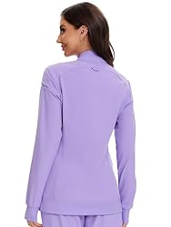 COZYFIT Scrub Jackets for Woman, Zip Front Nurse