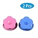 Washing Machine Floating Lint 2 Pcs, Reusable Flower-Type Washing Machine Filter Mesh Bag Hair Filter Net Pouch (Blue + Pink)