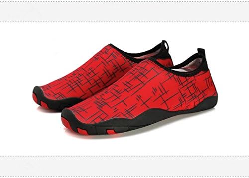 Resmord Water Shoes Barefoot Skin Shoes Quick-Dry For Beach Swim Surf Yoga Exercise Runing Shoes Fashion Gray Red Fans (6B(M)US Women/5M US Big Kid EU37)