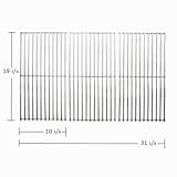 591S3 STAINLESS STEEL COOKING GRID FOR BRINKMANN, CHARMGLOW, GLEN CANYON, JENN AIR, KIRKLAND, MEMBER'S MARK, NEXGRILL, OUTDOOR COOKING SYSTEMS, PERFECT FLAME, SAMS & VIRCO GAS GRILL MODELS