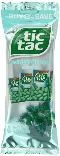 Tic Tac Mints, Wintergreen Multi-Pack, 3 Count (Pack of 12)