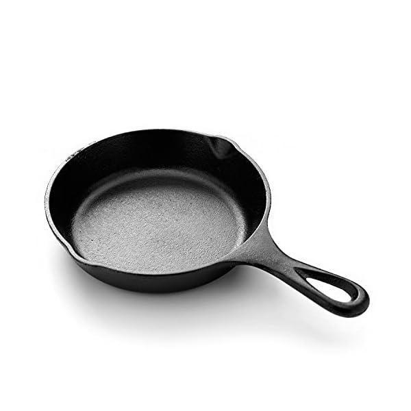 Simple Chef Cast Iron Skillet 3-Piece Set - Best Heavy-Duty Professional Restaurant Chef Quality Pre-Seasoned Pan… - Image 4