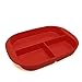 Kinderville® Divided Plate - 100% SILICONE Divided Plate for Kids, Children, Babies, Toddlers, BPA Free, DIVIDED PLATE (Dishwasher Safe)