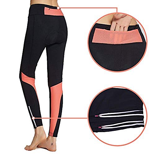 image for BELE ROY Womens Cycling Pants Padded Long Bike Bicycle Tights Capri Pa