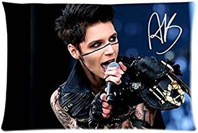 Sculpture Life Custom Black Veil Brides Andy Biersack Zippered Pillow Cases Pillowcover 20 X 30 Inch (Twin Side)