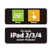 iPad 2/3/4 Screen Protector - HD Clear (Invisible) - Soft TouchTM Technology - [VALUE 3 Pack] - Best Quality Material - Apple Retina Display Compatible by Mobling®