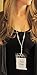 Brenda Elaine Jewelry Silver Plated Women's Fashion Lanyard Necklace ID Badge Holder, 32 Inch Silver Chain with Multiple Celtic Knots & Rear Lobster Clasp