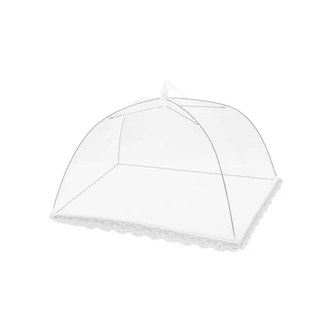 Photo 1 of (3Pack) Reusable Fine Mesh Food Cover Net - Keep Flies Out for Indoor Kitchen & Outdoor BBQ Picnic - 12x12 Inch Square Adjustable Food Protector