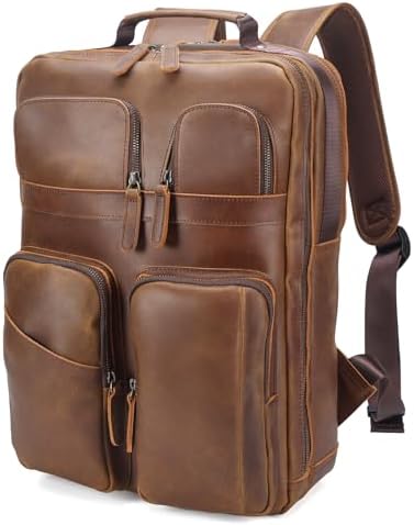 Polare Inch Full Grain Leather Backpack for Men and Women
