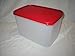 Tupperware Modular Mates Rectangular 3 Container. Red Seal