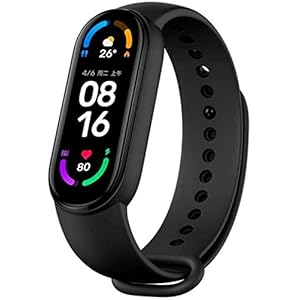 kemite Band 6 Smartband uniseks, zwart, effen