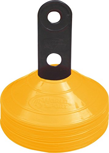Set of 25 World Sport Disc Cones Yellow