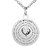 Inspirational Love Thanksgiving Day Gift Valentine's Day Gift to My Love No Matter What Happens Stainless Steel Dog Tag Pendant Necklace Keychain