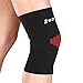 Runflory Compression Knee Sleeves Support Brace, Elastic Sports Knee Braces for Jogging, Running, Hiking & Workout, Recovery Knee Brace for Joint Pain and Arthritis Relief for Men Women (Red)
