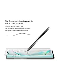 1st Guard [2 Pack] Galaxy Note 10 Plus Screen Protector, Fingerprint Reader Full 3D Curved Edge Coverage Tempered Glass Liquid HD Clear Case Friendly for Samsung Galaxy Note 10 Plus and Note 10+ 5G