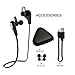 Joruby Bluetooth Headphones, Sports Wireless Earbuds Stereo Headphones Apt-X HD Stereo V4.1 Earphones for Sports Gym Running Workout Travel with Mic,Noise Cancelling Bluetooth Headset Earphones